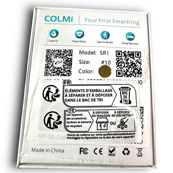 Colmi SR1 Smart Ring SZ 10 Calorie Heart Rate Sports Sleep Tracker 2 Tone NWB - Picture 6 of 6